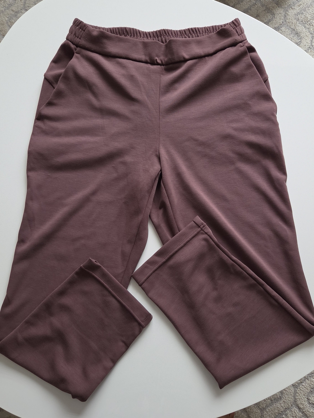 NWT Maison d'Amelie Women's Stretch Pull-On Pants in Mauve, Sz S
